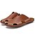 voordelige Herenpantoffels &amp; Slippers-Heren Comfort schoenen Imitatieleer Zomer Slippers &amp; Flip-Flops Wandelen Anti-slip Geel / Taupe / Bruin