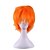 cheap Costume Wigs-Anime Pelucas Pelo  Natural Wig Perruque Short Orange Synthetic Wigs Halloween Cosplay Pelucas Sinteticas