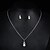 preiswerte Schmucksets-Damen Pendant Halskette Halskette / Ohrringe Brautschmuck Sets Perlen Ohrringe Schmuck Silber Für Hochzeit Party