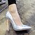 cheap Women&#039;s Heels-Women&#039;s Shoes Patent Leather / Microfiber Spring / Summer / Fall Heels Stiletto Heel Polka Dot Silver / Golden / Wedding / Party &amp; Evening / Dress / Party &amp; Evening