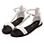 cheap Women&#039;s Sandals-Women&#039;s Sandal T-Strap Open Toe Flat Sandal for Dress/Casual/Party Black and White Color Available