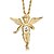 cheap Men&#039;s Necklaces-Men&#039;s Pendant Necklace Fashion 18K Gold Plated Stainless Steel Gold Plated Golden Necklace Jewelry For Daily Casual