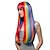 Χαμηλού Κόστους Περούκες μεταμφιέσεων-συνθετική περούκα ίσια με κτυπήματα περούκα πολύ μακριά κόκκινα συνθετικά μαλλιά γυναικεία με τονισμένα / balayage μαλλιά κόκκινη περούκα αποκριών