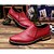 baratos Sapatos Oxford para Homem-Homens Sapatos de vestir Couro Ecológico Primavera / Outono Oxfords Vermelho / Preto / Bege / Casamento