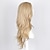 billige Kostumeparykker-syntetisk paryk bølget bølget paryk langt blond syntetisk hår dameblond