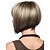 cheap Synthetic Trendy Wigs-Synthetic Wig Wavy Wavy Bob With Bangs Wig Blonde Short Brown Synthetic Hair Women&#039;s Highlighted / Balayage Hair Middle Part Blonde StrongBeauty