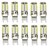 billige Bi-pin lamper med LED-2.5 W LED-lamper med G-sokkel 200-250 lm G9 T 57 LED perler SMD 3014 Vanntett Dekorativ Varm hvit Kjølig hvit Naturlig hvit 12 V 24 V Batteri / 10 stk. / RoHs