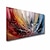 billige Abstrakte malerier-oliemaleri 100% håndlavet håndmalet vægkunst på lærred farverig linje moderne abstrakt moderne boligindretning indretning rullet lærred med strakt ramme 100cm * 50cm