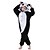 ieftine Pijamale Kigurumi-Pentru copii Pijamale Kigurumi urs panda Animal Pijama Întreagă Lână polară Negru Cosplay Pentru Baieti si fete Haine de dormit pentru animale Desen animat Festival / Vacanță Costume