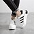 cheap Women&#039;s Sneakers-Women&#039;s Sneakers Fall Comfort / Round Toe PU Casual Platform Lace-up Black / White Others