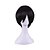 cheap Costume Wigs-Cosplay Costume Wig Synthetic Wig Cosplay Wig Straight Natural Wave Natural Wave Asymmetrical Wig Short Black Synthetic Hair Women&#039;s Natural Hairline Black