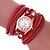 cheap Quartz Watches-Women&#039;s Bracelet Watch Wrist Watch Analog Quartz Flower / / Leather