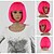 voordelige Kostuumpruiken-Cosplay Pruiken Synthetische pruiken Kostuum pruiken Recht Recht  Bobkapsel Pruik Roze Roze Synthetisch haar Dames Roze hairjoy