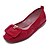 billige Flate sko til kvinner-Dame-PU-Flat hælFlate sko-Friluft Kontor og arbeid Fritid-Svart Rød Mandel