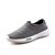 baratos Sapatos Desportivos para Homem-Masculino-Tênis-Conforto-Rasteiro-Preto Cinzento Azul-Tecido-Casual