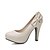 cheap Women&#039;s Heels-Men&#039;s / Women&#039;s / Unisex Shoes Microfiber Spring / Summer / Fall Heels Stiletto Heel Bowknot Beige / Blue / Pink / Wedding / Party &amp; Evening / Dress / Party &amp; Evening