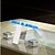 preiswerte Waschbeckenarmaturen-Moderne Art déco/Retro Modern 3-Loch-Armatur Verbreitete LED Keramisches Ventil Zwei Griffe Drei Löcher Chrom, Waschbecken Wasserhahn