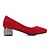 preiswerte Absatzschuhe für Damen-Damen-High Heels-Büro Kleid Lässig-Kunstleder-BlockabsatzSchwarz Lila Rot