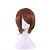 abordables Perruques de déguisement-Perruque de cosplay Perruque Synthétique Perruques de Déguisement Droit Ondulation Naturelle Ondulation Naturelle Coupe Asymétrique Perruque Court Marron Cheveux Synthétiques Femme Ligne de Cheveux