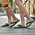 billige Innesko og flip-flops til herrer-Unisex Tøfler og flip-flops Komfort Tekstil Sommer Fritid Flat hæl Svart Rød Grønn Flat