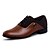 abordables Oxfords Homme-Homme Chaussures Polyuréthane Printemps Automne Confort Chaussures formelles Oxfords Marche Lacet pour Décontracté Noir Marron