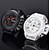 cheap Leather band Watches-MEGIR Men&#039;s Sport Watch Dress Watch Wrist Watch Quartz Casual Calendar / date / day Chronograph / Analog White Black / Silicone
