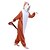 billige Kigurumi-pyjamas-Voksne Kigurumi-pyjamas Mus Jordegern Onesie-pyjamas Polarfleece Orange Cosplay Til Herre Dame Nattøj Med Dyr Tegneserie Festival / Højtider Kostumer