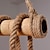 billige Klyngedesign-6-lys 80 cm pendel led klynge design træ / bambus land spisestue kæde / ledning justerbar 110-120v 220-240v