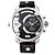 お買い得  腕時計-男性 リストウォッチ カレンダー クォーツ レザー バンド チャーム ラグジュアリー ブラック
