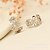 cheap Earrings-Women&#039;s Stud Earrings Clip on Earring Earrings Flower Bikini Fashion Jewelry Gold / Silver For Wedding Party Daily Casual Work