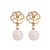 cheap Earrings-1pc Women&#039;s Girls&#039; Drop Earrings - Pearl Imitation Pearl Gold Plated Flower Ladies European Fashion Jewelry Gold For Wedding Casual Masquerade Engagement Party Prom