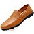 abordables Zapatillas sin cordones y mocasines de hombre-Hombre Mocasín Cuero de Napa Primavera / Verano / Otoño Zapatos de taco bajo y Slip-On Negro / Marrón / Invierno / Oficina y carrera