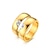 voordelige Ring-Ringen voor stelletjes Kubieke Zirkonia crossover Gouden Kubieke Zirkonia Titanium Staal verwantschap Tupsu Vintage Modieus / Dames / Voor heren