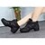 cheap Dance Sneakers-Women&#039;s Dance Sneakers Synthetic Sneaker Lace-up Chunky Heel Non Customizable Dance Shoes Black / Practice
