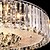 cheap Ceiling Lights-7-Light Flush Mount Lights Metal Glass Electroplated 220-240V