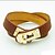 cheap Bracelets-Fashion Gold Plaetd Stainless Steel Winding Leather Bracelets