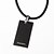 abordables Bijoux Religieux-Homme Forme Luxe Soirée Travail Décontracté Mode Style Simple Pendentif de collier Cuir Acier au titane Imitation Diamant Pendentif de