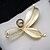 cheap Pins and Brooches-Women&#039;s Brooches Ladies Crystal Brooch Jewelry Golden Silver For Party Casual Daily