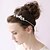 preiswerte Hochzeit Kopfschmuck-Korbwaren Perle Strass Aleación Stirnbänder Blumen Haar-Werkzeug Kopfkette Kopfschmuck