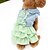 cheap Dog Clothes-Dog Dress Dog Clothes Yellow Green Blue Costume Cotton Color Block Casual / Daily XS S M L