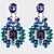 cheap Earrings-Women Party Jewelry Fashion Design Jewelry Top Quality Luxury Blue Crystal Drop Earrings Vintage Accessories