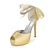 ieftine Pantofi de Mireasă-Pentru femei Sandale Sandale cu șireturi Sandale cu bretele Nuntă Petrecere și seară Sandale de nunta Vară Perle Toc Stilat Satin Argintiu Alb Cristal