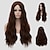 cheap Synthetic Trendy Wigs-Synthetic Wig With Bangs Synthetic Hair With Bangs Brown Wig Women&#039;s Very Long Capless