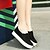abordables Zapatillas sin cordones y mocasines de mujer-Mujer Zapatos Tejido Primavera Otoño Confort Zapatos de taco bajo y Slip-On Tacón Plano Para Casual Negro Gris