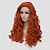billiga Kostymperuk-syntetisk peruk lockig med lugg peruk lång orange syntetiskt hår peruk för kvinnor modig colsplay peruk häxa för kvinnor