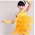 levne Dětské taneční oblečení-Latinské tance Úbory Výkon Spandex Třásně Bez rukávů Přírodní Šaty