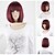baratos Peruca para Fantasia-perucas sintéticas coreano baratos com franja mulheres curto bob loja de peruca vinho atacado peruca sintética curto vermelho para