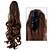 cheap Hair Pieces-excellent quality synthetic 20 inch 180g long curly claw jaw clip on ponytail hairpiece extensions