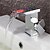 cheap Bathroom Sink Faucets-Bathroom Sink Faucet - LED / Waterfall Chrome Vessel Single Handle One HoleBath Taps