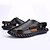 cheap Men&#039;s Sandals-Men&#039;s Sandals Summer Leather Casual Flat Heel Walking